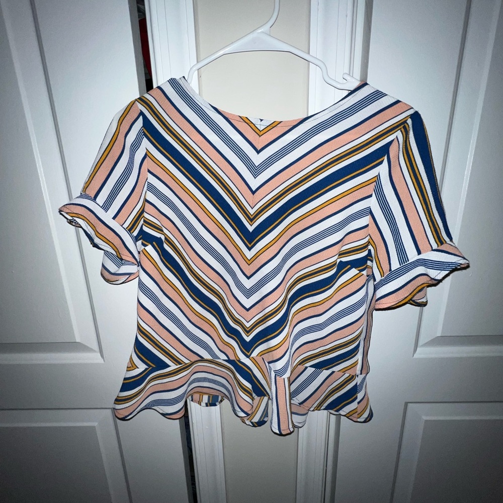 Peplum business casual top